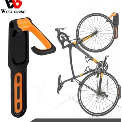 WEST BIKING Bike Wall Stand Holder Mount Max 18kg Capacity Garage Bicycle Storage Wall Rack Stands Hanger Hook Bike Tools