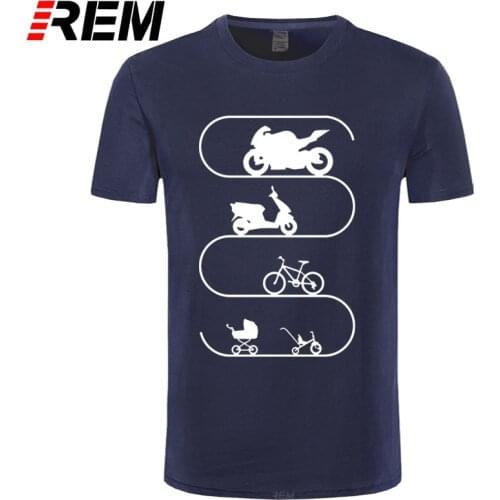 REM Summer NEW Fashion Baby-Car Bike Bicycle Motorcycle Evolution Tee Shirt For Man Summer Hip hop T Shirt Plus Size