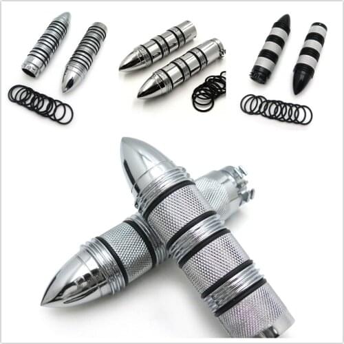 Rubber 1" Hand Grips for Harley Fat Boy/Honda VTX 1800/Suzuki Marauder 1600 Chr Aftermarket Free Shipping Motorcycle Accessories