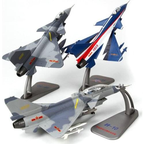 Alloy 1:72 J-10 aircraft model simulation fighter aircraft model