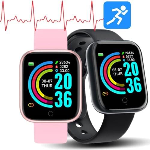Y68 Smart Watch Life Waterproof Fitness Tracker Heart Rate Monitor Blood Pressure Bluetooth D20 Smartwatch For IOS Android