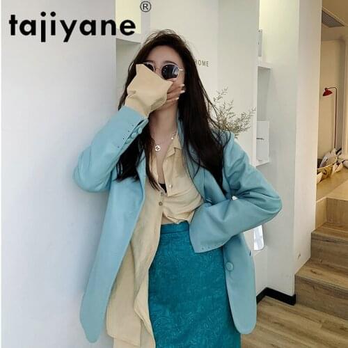 Tajiyane 2020 Leather Jacket Women Natural Sheepskin Jakctes for Female Real Sheep Skin Coats Formal Woman Mujer Chaqueta TN410