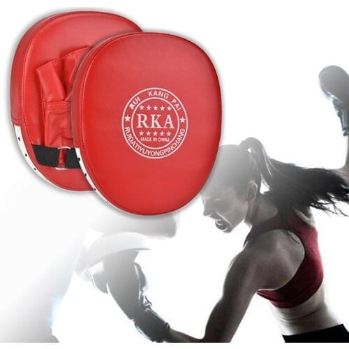1Pc Black Red Boxing Gloves Pads for Muay Thai Kick Boxing MMA Training PU Foam Boxer Target Pad