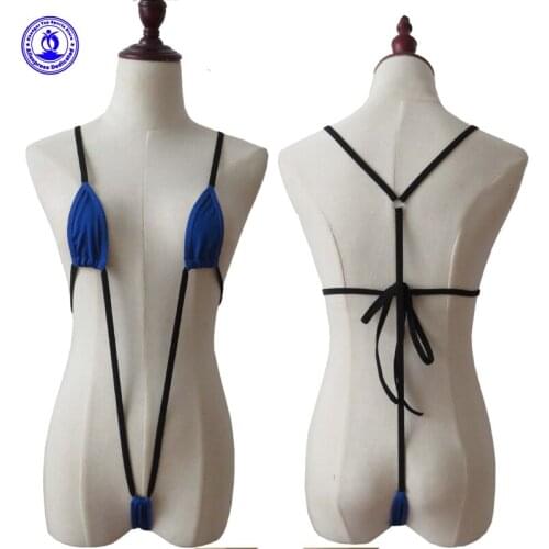 2020 Transparent Micro One Piece Swimwear Women G String Thong Swimsuit Bathing Suit Sexy Clubwear Costumes Monokini Sleepwear
