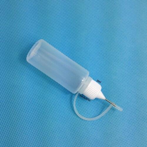 350PCS/LOT Empty Plastic 20ML Steel Needle Embeded Dripper Bottles Free Shipping