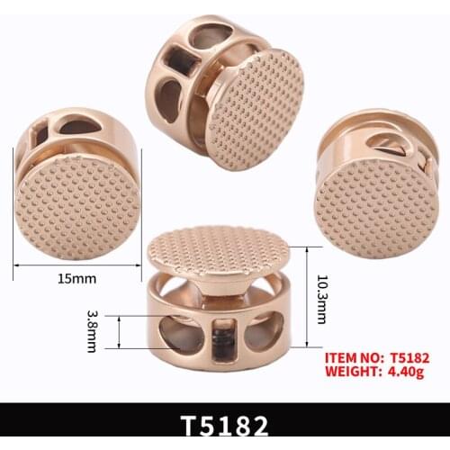 50 Pieces Vintage Alloy Silver Gunmetal Metal Stopper Handmade DIY Apparel Sewing Accessories Clamp Stopper Cord Lock Toggle