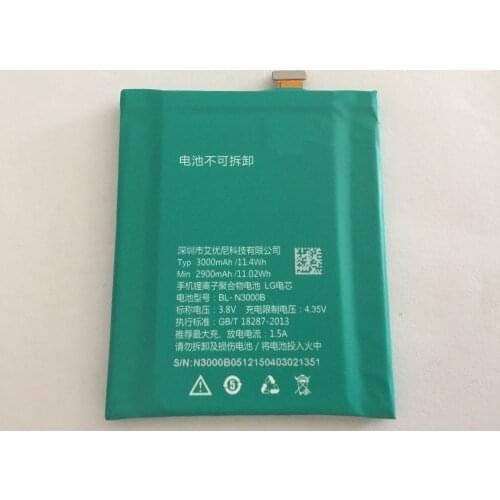 Jinsuli High Capacity 3000mAh Mobile Phone Replacement IUNI BL-N3000B Battery for IUNI U3 BLN3000B Bateria
