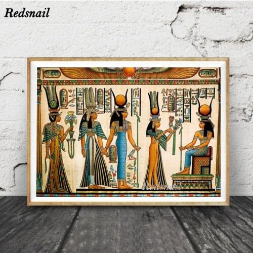 Diy Diamond Painting Retro Egyptian King Tut Queen 5D full Drill mosaic diamond embroidery Egypt Wall Art puzzle EE809