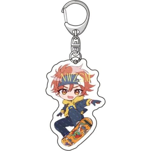 Anime SK8 the Infinity Keychain MIYA Reki Kyan Langa Hasegawa Cherry Blossom Joe Acrylic Pendant Keyrings Decor Cosplay Gifts