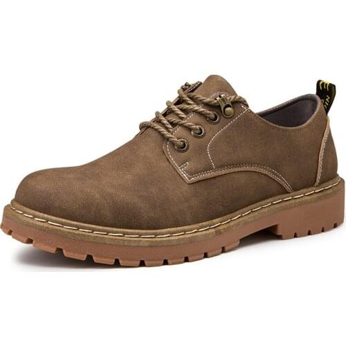 Brand Mens Boots Leather Mens Ankle Boots Work Boots Handmade Metal Lace-up Outdoor Mens Luxury Boots Leather Designer Boots