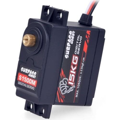 SURPASS Hobby S1500M Metal Gear 23KG Digital Servo for RC Airplane Robot 1/10 1/8 RC Monster Car Boat Duct Plane