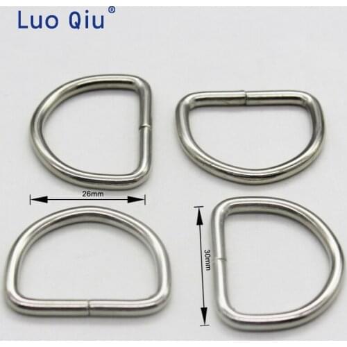 D ring metal buckles Garment Accessories bags buckle Luggage hardware materials 100 pieces/lot Silver 30mm
