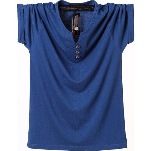 Mans T-shirt 20201Summer Cotton Solid Mens Shirt Tops Tee Men Clothing Tshirt Plus Size 6XL 7XL 8XL Tshirt For Men