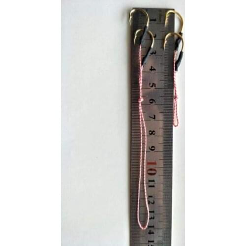 JINHONGKANG 100pcs/lot Fishing Cast Jigs Assist Hook Barbed Double PairHooks Thread Feather Pesca High Carbon Steel fishing lure