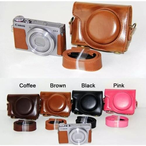 Leather camera case bag Grip Strap For Canon POWERSHOT G9 X G9X/G9X Mark II