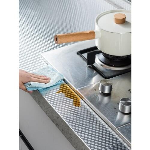 Oil Proof Sticker Kitchen Opaque Self Adhesive Plane Furniture Fridge Stickers Pvc Classic Wand Aufkleber Home Decor DE50ZST