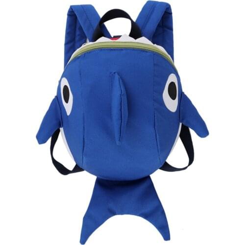 Cute Kids School Bag Kindergarten Girls boys Backpack School Bags Cartoon Shark Nylon Baby Book Bag With Kawaii Tail For Gift