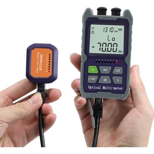 Mini 4 In 1 Optical Power Meter High-precision Red Light Integrated Machine Visual Fault Locator Network Cable Test 5km 15km30km