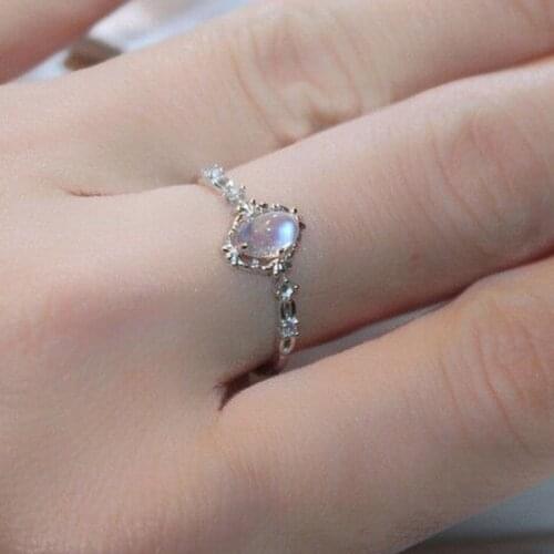 Fashion Plated Gold Rings For Women Crystal Jewelry Fashion Female Wedding Promise Rings For Ladies Gifts