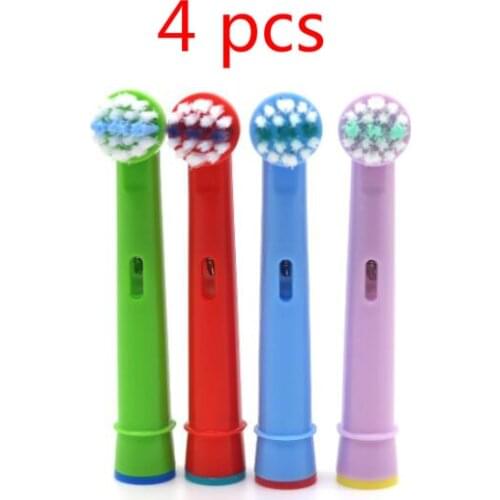 4pcs/pack Replacement Kids Children Tooth Brush Heads For Premium Oral-B Floss Action Generic Replacement Toothbrush Heads
