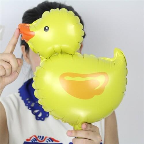 New arrive 100pcs/lot good Quality mini duck foil balloon Birthday party decoration air-filled animal ballons MN071