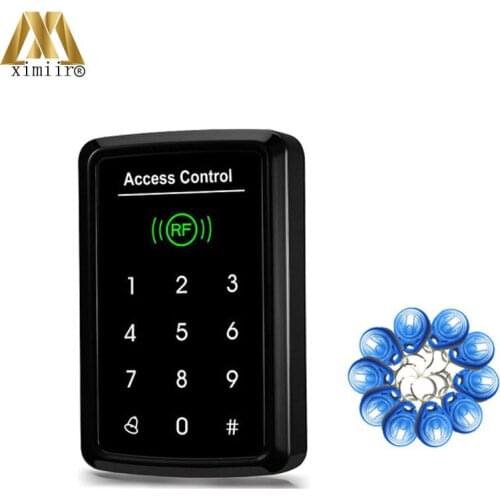 New Arrival Wiegand Input Touch Keypad 1000 User RFID Card Reader F008 Single Access Control Reader With 10pcs RFID Keyfob