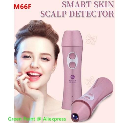 New Intelligent Skin Detector Magnifier M66F Beauty Microscope Three Spectral Resistance Value Water Oil Skin Detection Analyzer