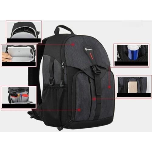 NEW Waterproof BACKPACK DSLR SLR Camera Case Bag For Nikon Canon Sony Fuji Pentax Olympus Leica Outdoor Bag Photograph Bag D2830
