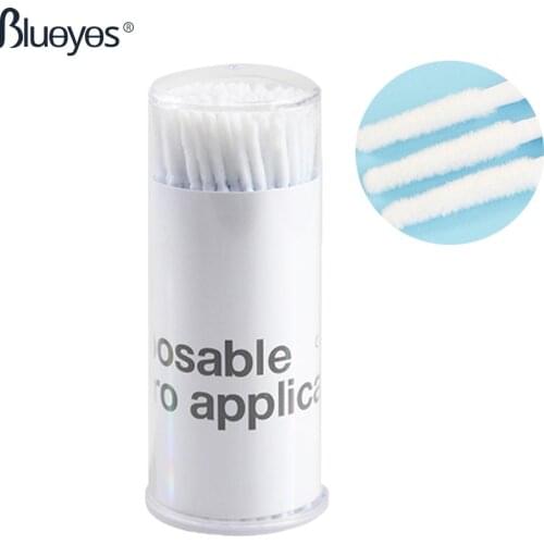 Long Head Cotton Swab Disposable Makeup Eyelashes Brushes Applicator Individual False Lashes Removing Eyelash Extension Tools
