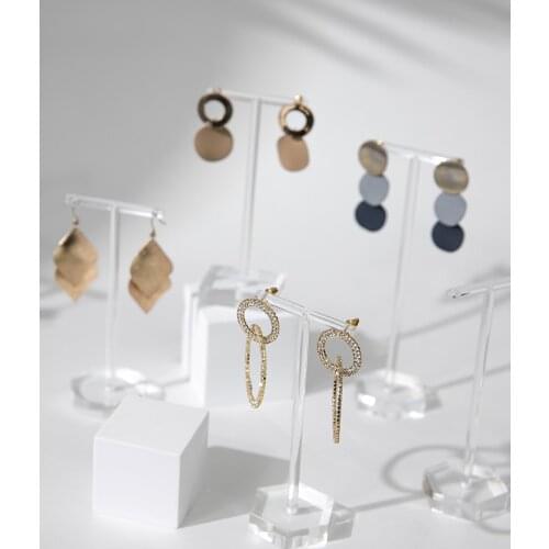Clear Elegant Acrylic Earrings Display Holder Earrings Display Stand Jewelry Display Series