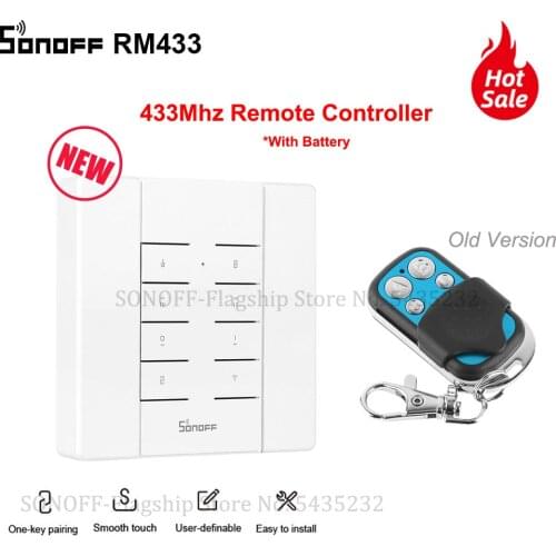 Itead SONOFF RM433 433 Mhz RF Controller 8 Key Wireless Universal Electric Key Remote For sonoff RF TX 4CH PRO R2 Wifi Switch