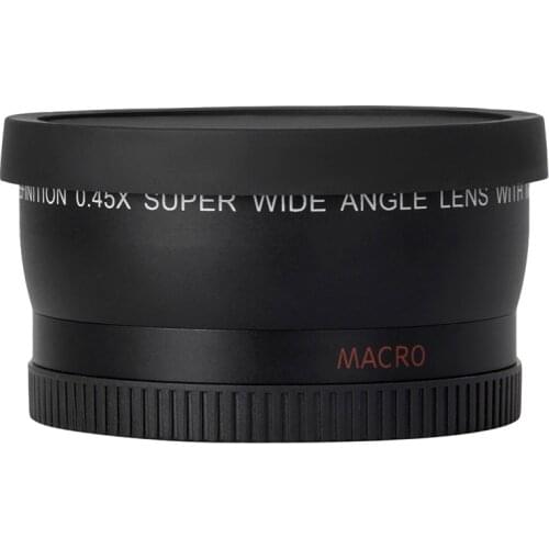 HD 52MM 0.45x Wide Angle Lens with Macro Lens for Canon Nikon Sony Pentax 52MM DSLR Camera