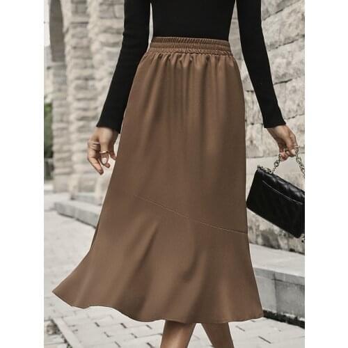 SRVBY Womens Autumn Skirts