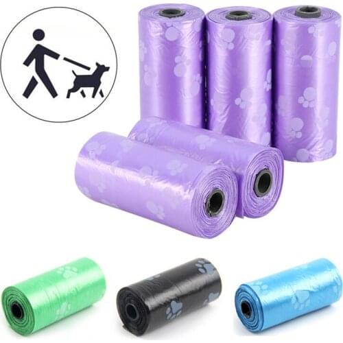 10 Rolls Eco-Friendly Portable Dog Poop Bag Leak Proof Puppy Biodegradable Waste Poop Bags Dog Garbage Bag with Bag Dispenser