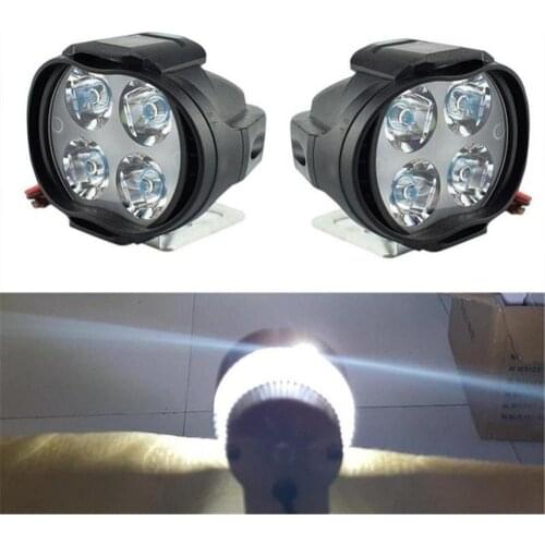 60% Dropshipping!Super Bright 12W Motorcycle Motorbike Driving Front Headlight 4-LED Spot Lamp