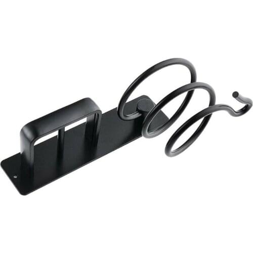 Aluminum Wall Mounted Hair Dryer Rack Storage Organizer Hair Straightener Holder 16FA