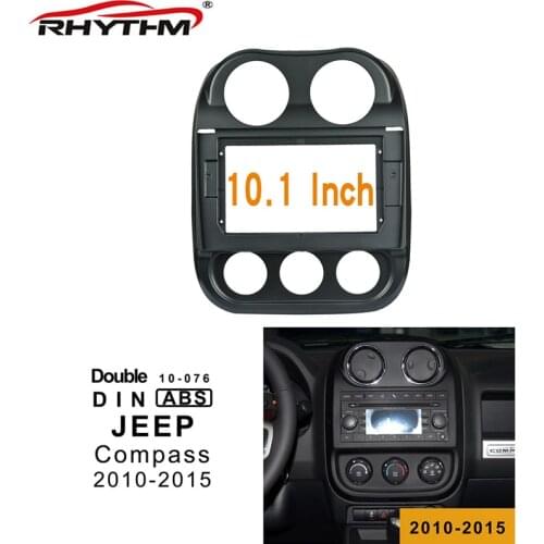 10.1 Inch 2din Car Fascia For JEEP COMPASS 2010,2011,2012,2015 Stereo Panel Dash Installation Double Din Din DVD Frame