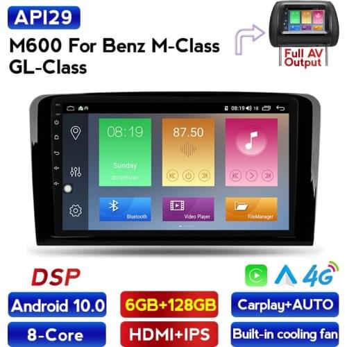 Android 10 Car DVD Multimedia Video Player FOR For Mercedes Benz ML GL ML350 GL320 X164 2005 - 2009 Car Radio Player GPS NO DVD