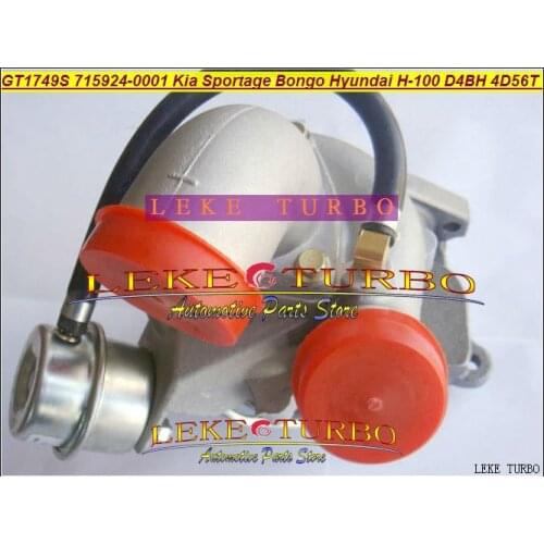 Free Ship GT1749S 715924 715924-5004S 715924-0004 715924-0003 Turbo For Hyundai H-100 For KIA Bongo Pregio K-Se D4BH 4D56TC 2.5L