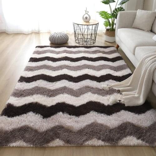 Large Rugs For Modern Living Room Long Hair Lounge Carpet In The Bedroom Furry Decoration Nordic Fluffy Floor Bedside Mats
