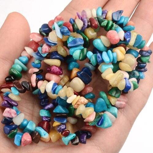 Charms Stone Necklace Irregular Gravel Bracelet Natural Gem Loose Spacer Beads For Jewelry Making DIY Handmade Christmas Gift