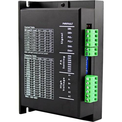 Nema34 stepper motor driver MC860G two-phase stepper motor speed controller suitable for 57 86 stepper motor input voltage 18-80