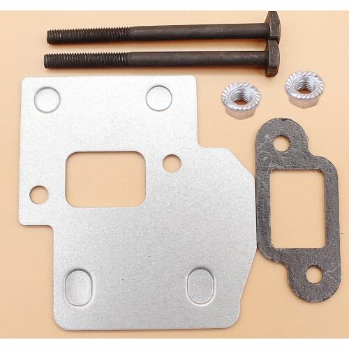 Muffler Exhaust Bolt Plate Shield Gasket Kit Fit STIHL MS250 MS230 MS210 021 023 025 Chainsaw Parts #1123 141 3200