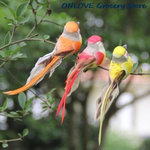 Artificial Foam Feather Simulation Bird DIY Party Crafts Ornament Props Home Garden Wedding Decoration