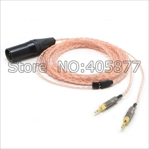 Free shipping 4pin XLR Male 5N pure copper Cable for HD700 Headphone Headset