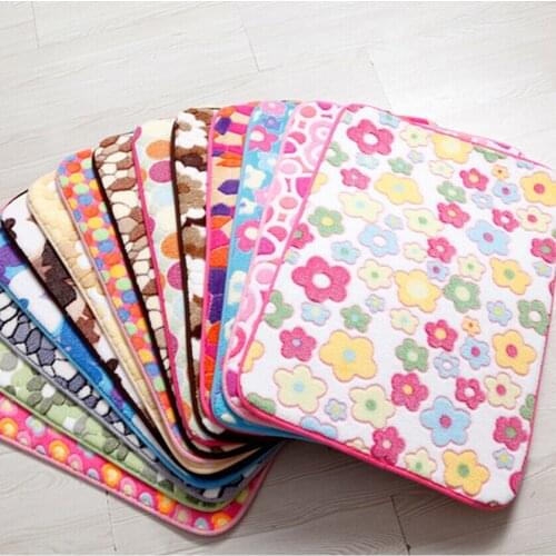 New Size 40cm*60cm Home Decoration Carpet Bathroom Carpet Multi Colors Microfiber Bath Floor Rug Mat For Toilet Pastoral Carpets