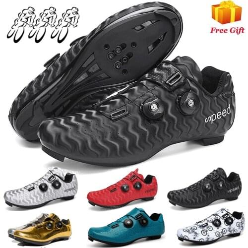 Professional Athletic Bicycle Shoes MTB Cycling Shoes Breathable Men Self-Locking Road Bike Shoes Women Cycling Sneakers