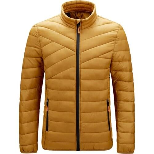 Men Autumn Winter New Ultralight Classic Thick Warm Hooded Jacket Parkas Coat Men Outwear Casual Windproof Bio-Down Parkas Men