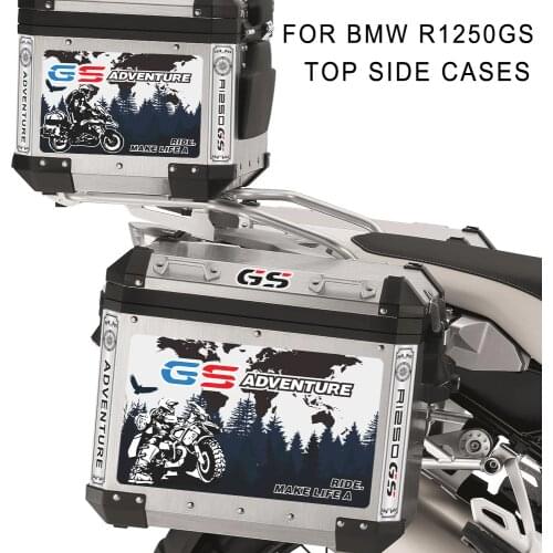 Trunk Stickers Motorcycle Tail Top Cases Panniers Luggage Aluminium Adventure For BMW R1250GS R1250 R 1250 R GS GSA 2019 2020