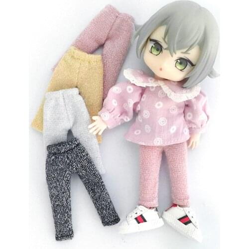 New Ob11 Doll Clothes Slim Leggings Pants 16cm BJD Doll Clothes GSC YMY P9 1/12 Doll House Universal Accessory